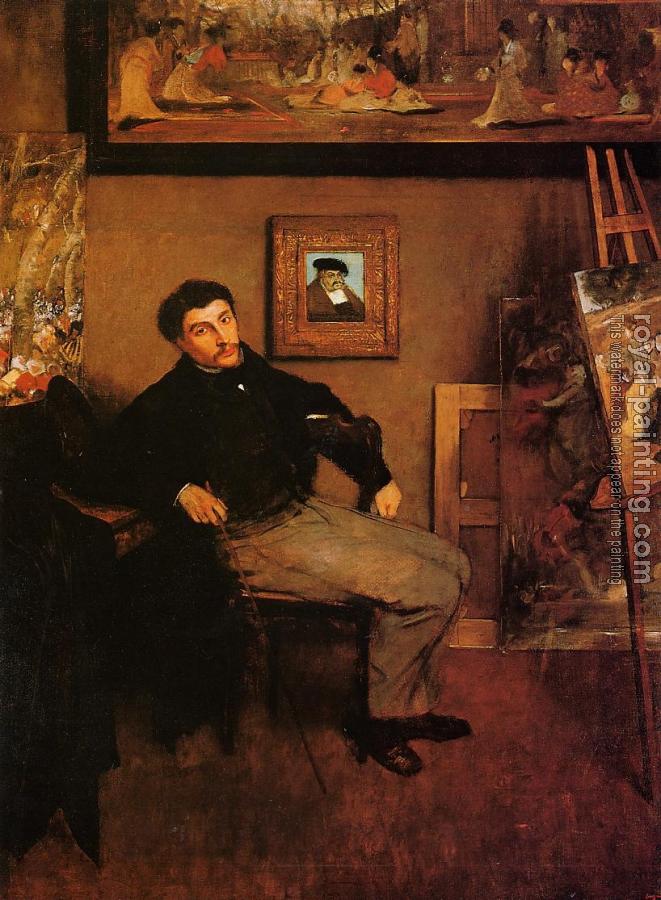 Edgar Degas : Portrait of James Tissot